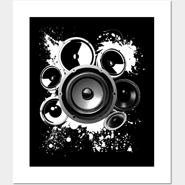 EDM Selfmade Speaker Building Techno Wall Art by shirtontour